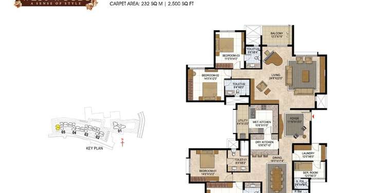 prestige west woods apartment 4 bhk 3603sqft 20205122165122