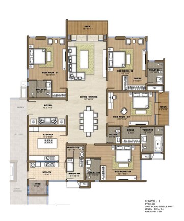  4 BHK Apartment at Prestige White Meadows, Whitefield – for Sale