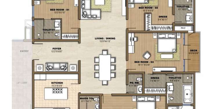 prestige white meadows apartment 4 bhk 4111sqft 20224127114142