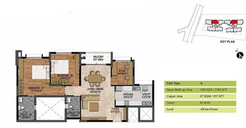  2 BHK Apartment at Prestige Woodland Park, Cooke Town – for Sale