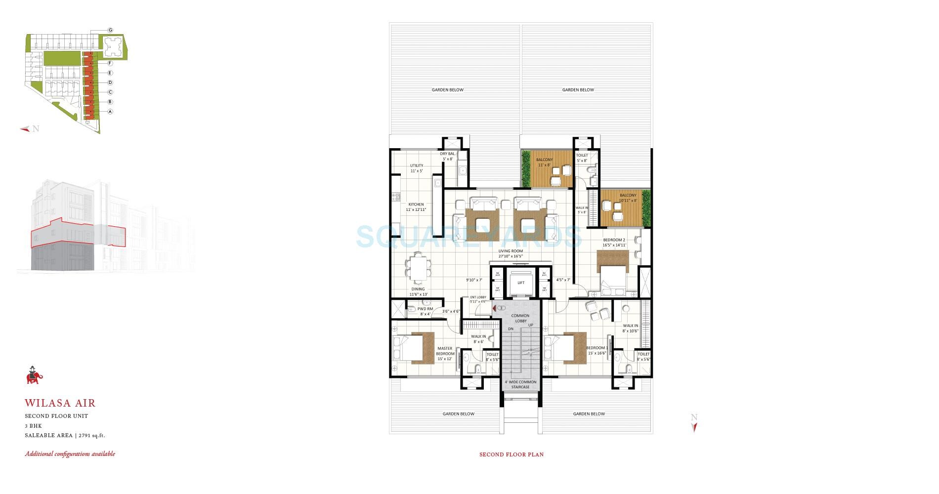 3 BHK 2791 Sq. Ft. Apartment