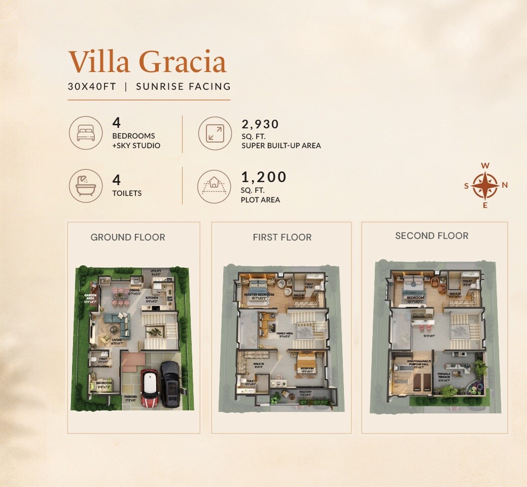 4 BHK 2930 Sq. Ft. Villa