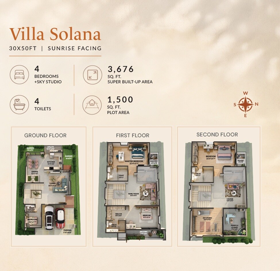 4 BHK 3676 Sq. Ft. Villa