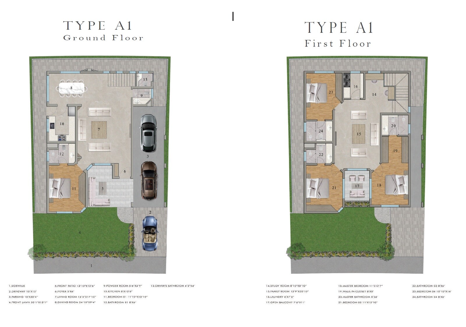 Floor plan of 4 BHK 3400 Sq. Ft. Villa in Prime One Montecito, Bangalore