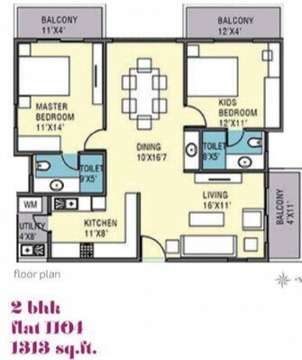 2 BHK Apartment For Resale in PristineMeadows Chokkanahalli Bangalore  7668895