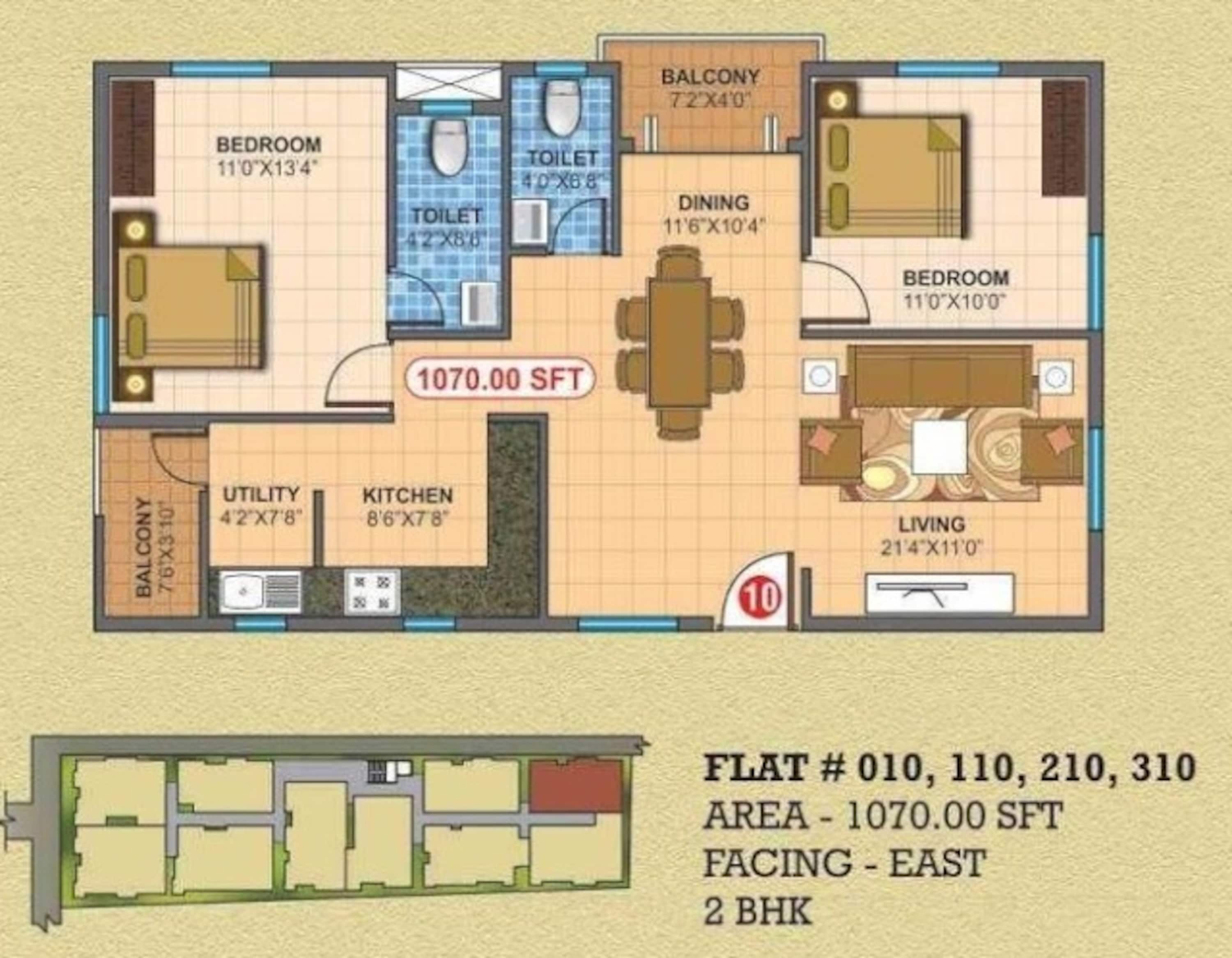 prodaacon mounika espancia apartment 2bhk 1070sqft41