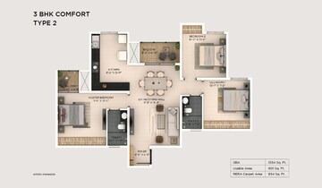  3 BHK Apartment at Provident Botanico, Whitefield – for Sale