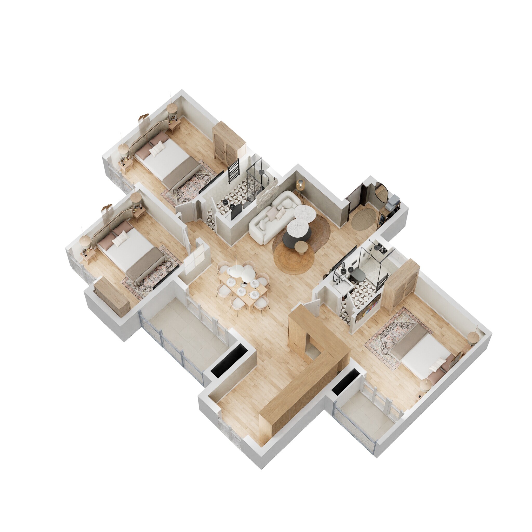 3 BHK 1289 Sq. Ft. Apartment