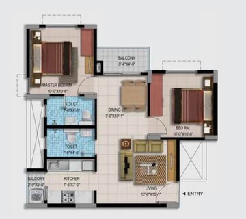  2 BHK Apartment at Provident Neora, Thanisandra Main Road – for Sale