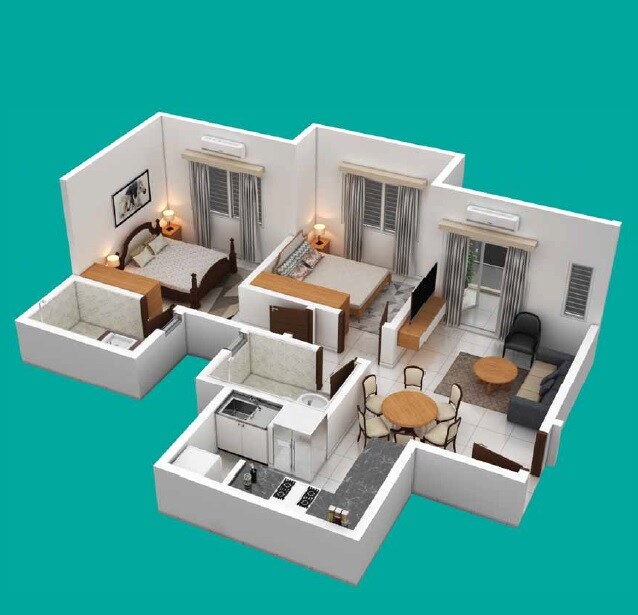 Other, provident-park-square 2 Bedroom 630 Sq.Ft. Apartment In Kanakapura Road Bangalore 8823652