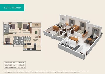 3 BHK Apartment at Provident Park Square, Kanakapura Road – for Sale