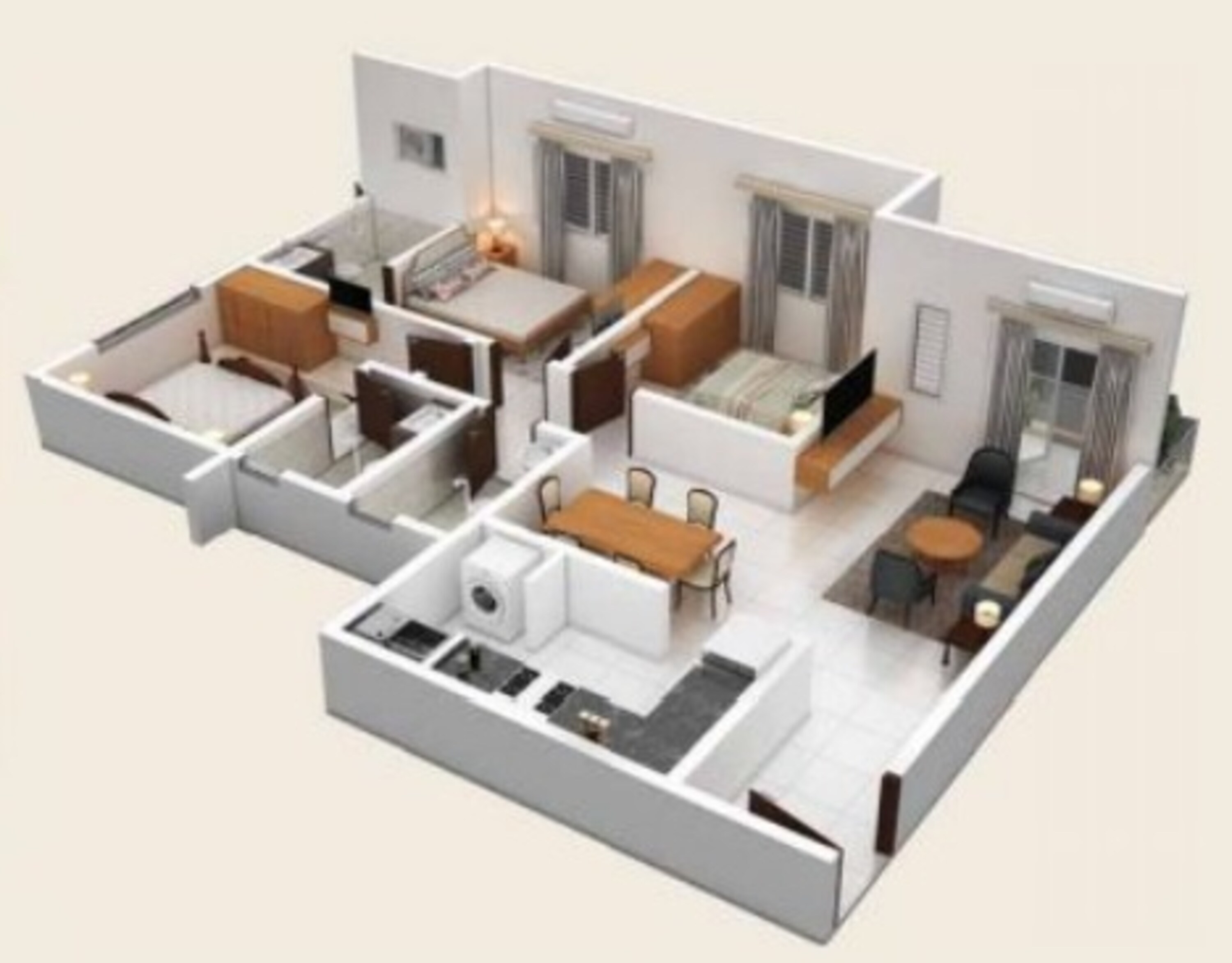 provident park square phase 1 apartment 3 bhk 1308sqft 20212623132618