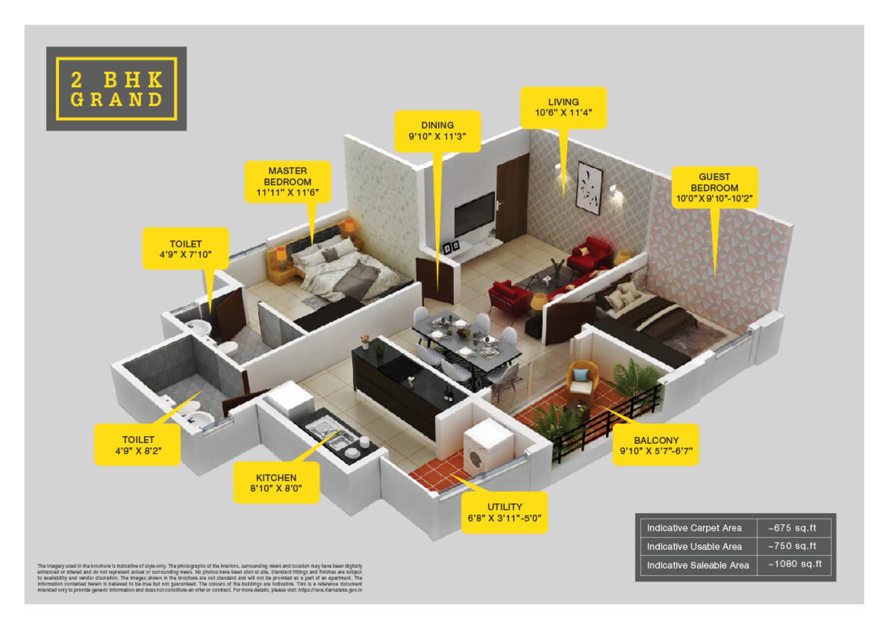 provident park woods apartment 2bhk 1080sqft1