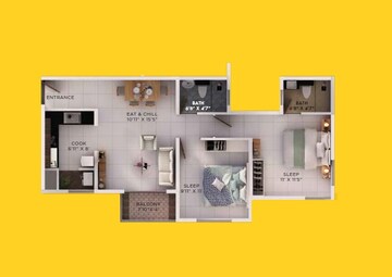  2 BHK Apartment at Provident Sunworth, Mysore Road – for Sale