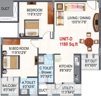 2 BHK Apartment For Resale in PSR Krish Kamal Electronic City Phase I Bangalore  7983194