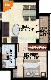 1 BHK 498 Sq. Ft. Apartment