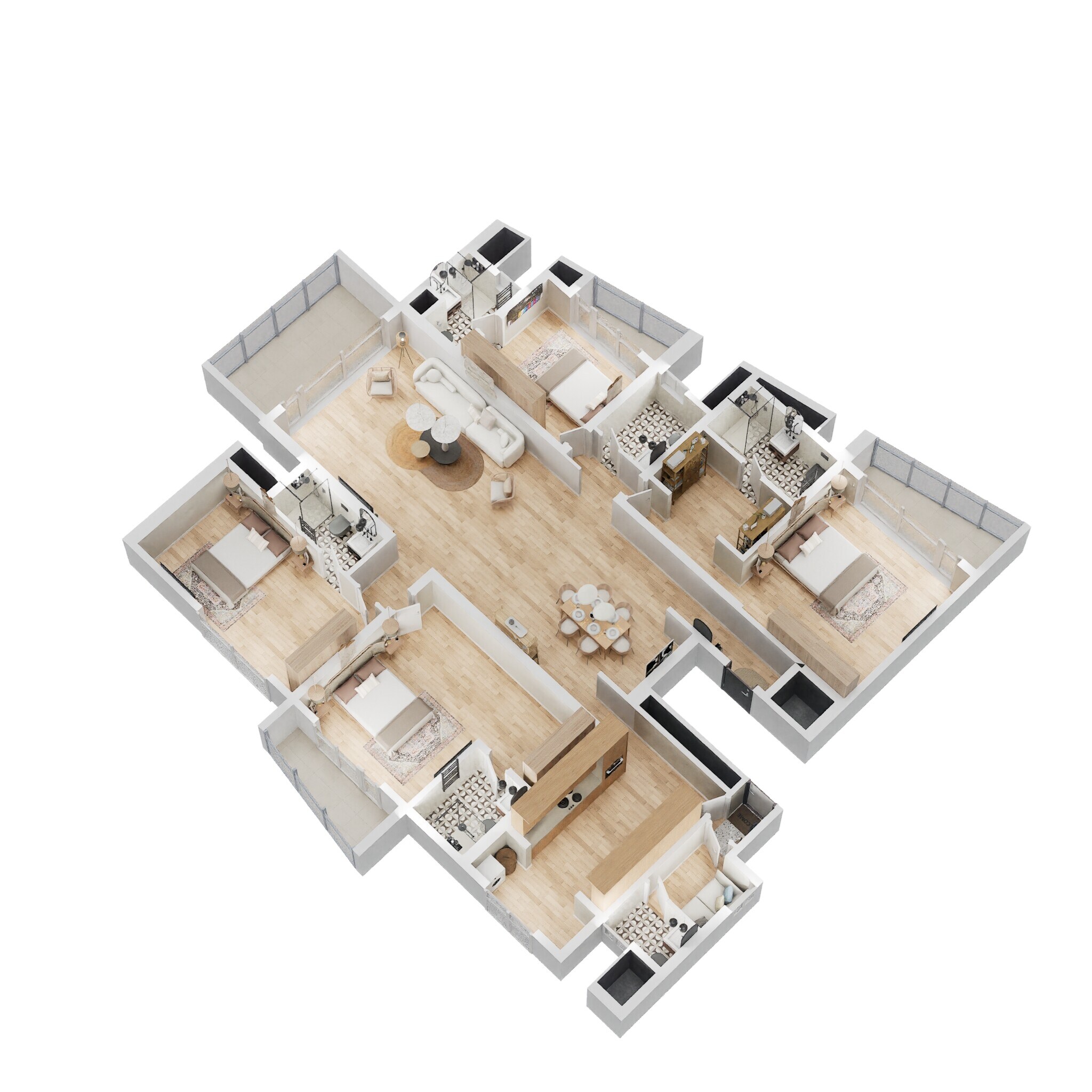 4 BHK 3360 Sq. Ft. Apartment