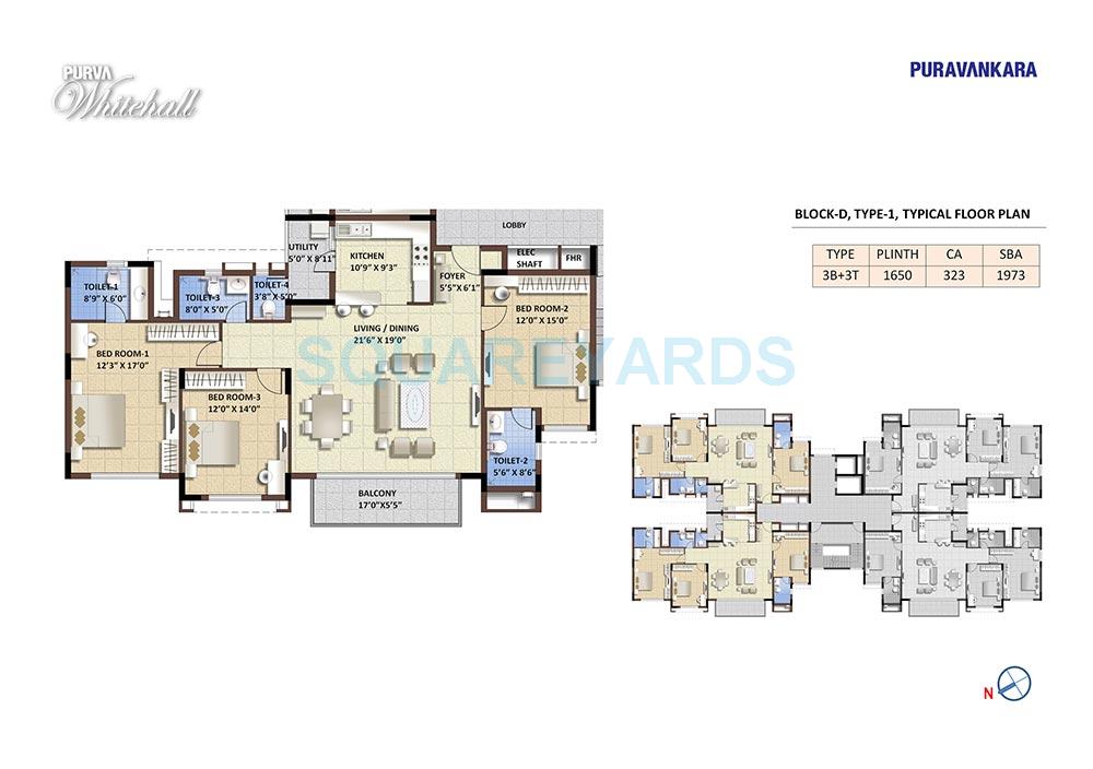 puravankara purva whitehall apartment 3bhk 1867sqft1