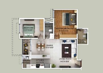  2 BHK Apartment at Puravankara Purva Zenium, Hosahalli – for Sale