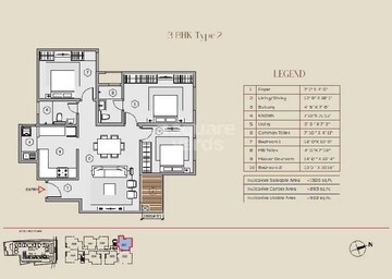  3 BHK Apartment at Puravankara Purva Zenium, Hosahalli – for Rent