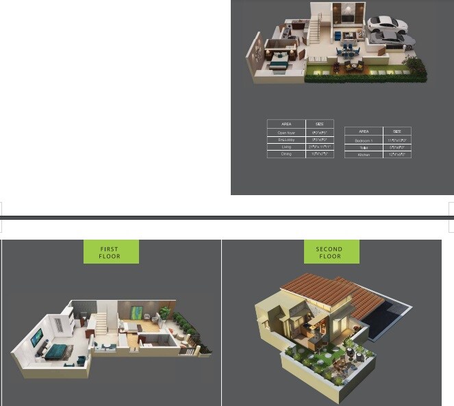 Floor plan of 4 BHK 3986 Sq. Ft. Villa in Puravankara The Sound of Water, Bangalore
