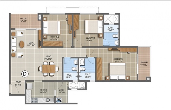 puravankara the waves apartment 3 bhk 1798sqft 20211006141008