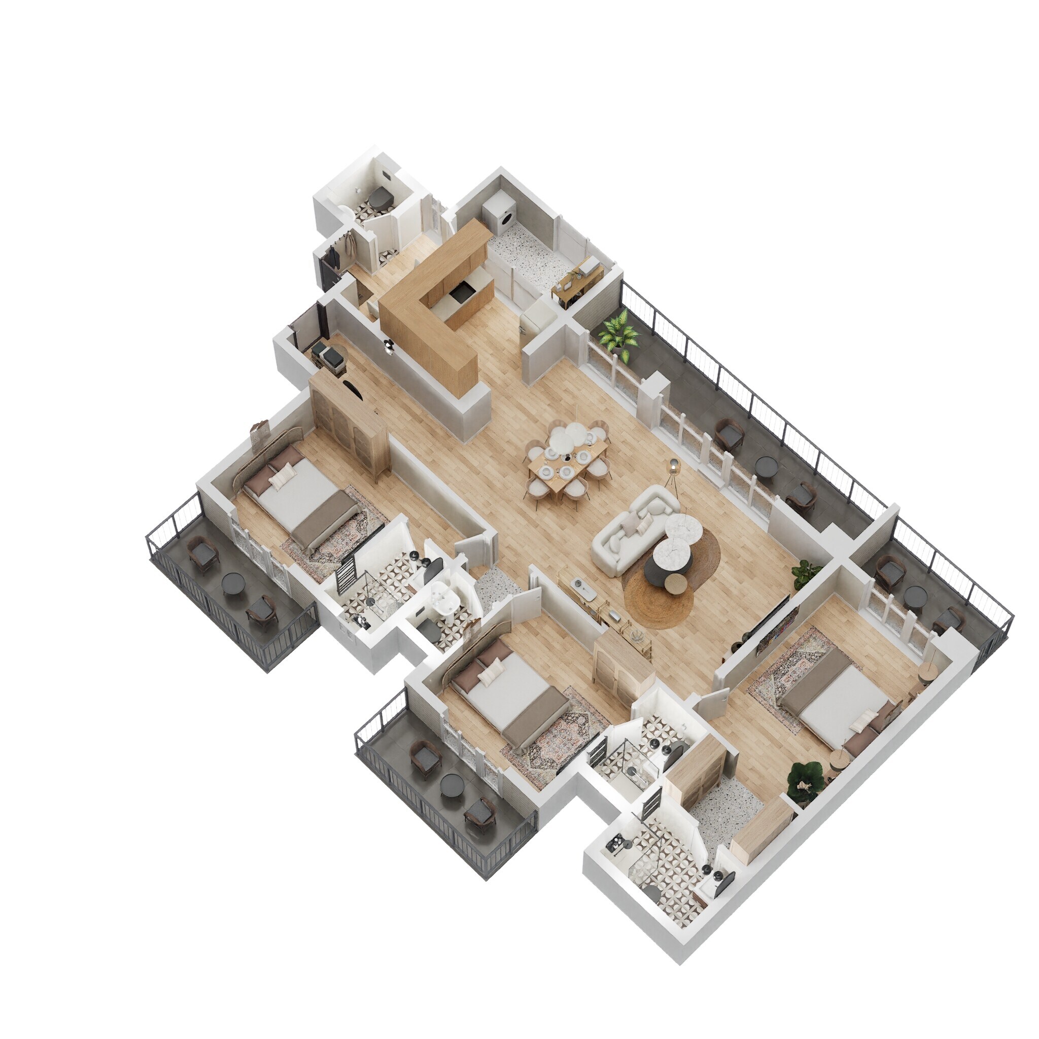 3 BHK 2523 Sq. Ft. Apartment