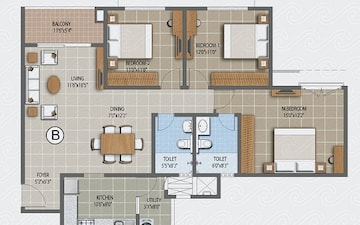 3 BHK Apartment at Purva Palm Beach, Hennur Road – for Sale