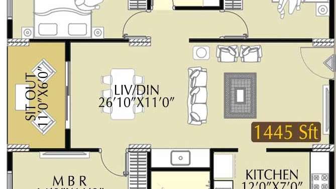 radiant elitaire apartment 3 bhk 1445sqft 20200101120116