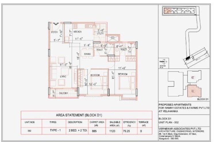 Other, ramky-one-north 2 Bedroom 1120 Sq.Ft. Apartment In Yelahanka Bangalore 9068020