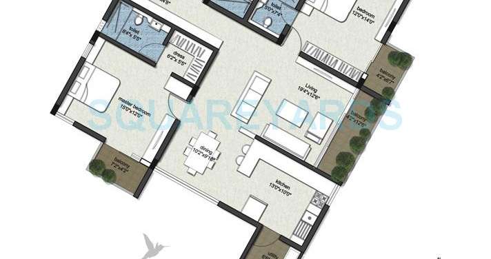 rbd shelters stillwaters apartments apartment 3bhk 1850sqft1
