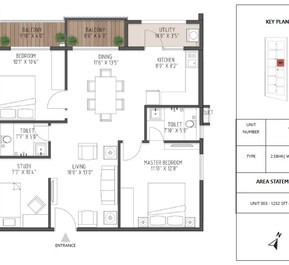 2 BHK 1252 Sq. Ft. Apartment in Reviva Vintage Valley