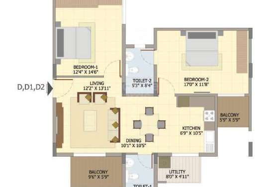 rjr patel residency apartment 2bhk 1252sqft41