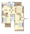 RJR Patel Residency 2 BHK Layout