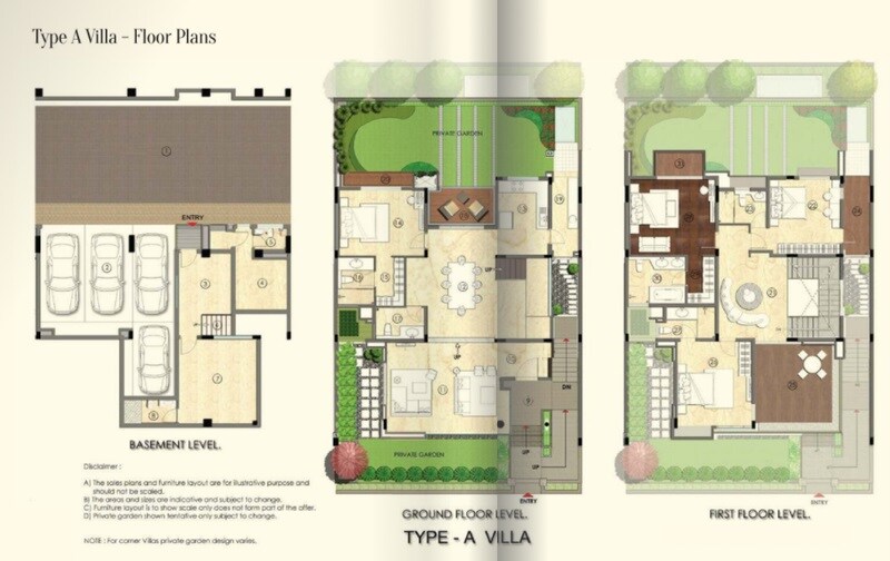 Floor plan of 4 BHK 4346 Sq. Ft. Villa in RMZ Sawaan Bangalore, Bangalore