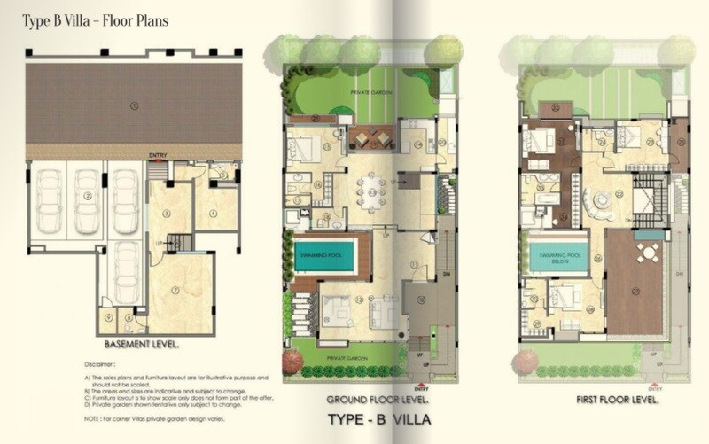 Floor plan of 4 BHK 5244 Sq. Ft. Villa in RMZ Sawaan Bangalore, Bangalore