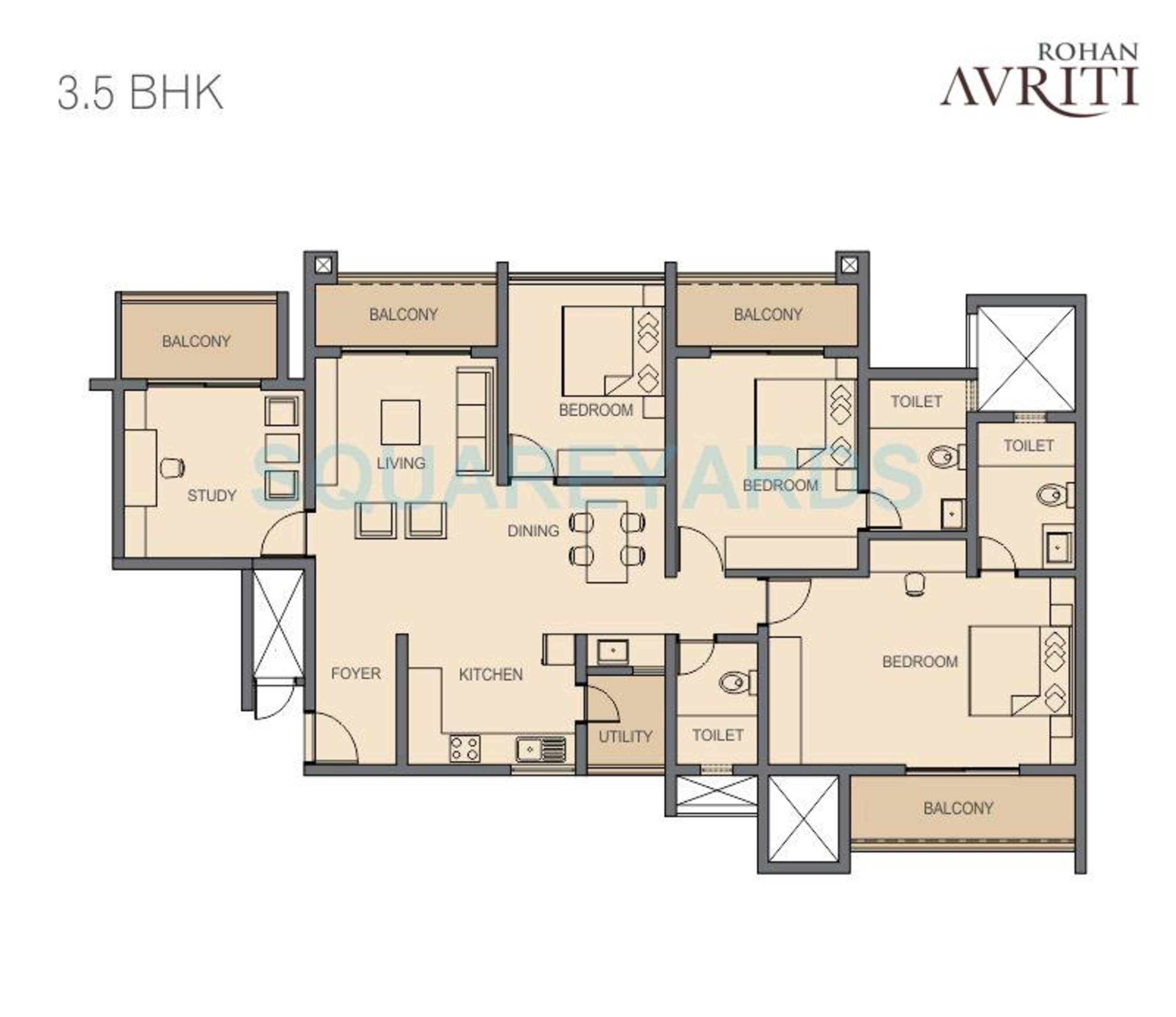 rohan avriti apartment 3bhk 1900sqft1