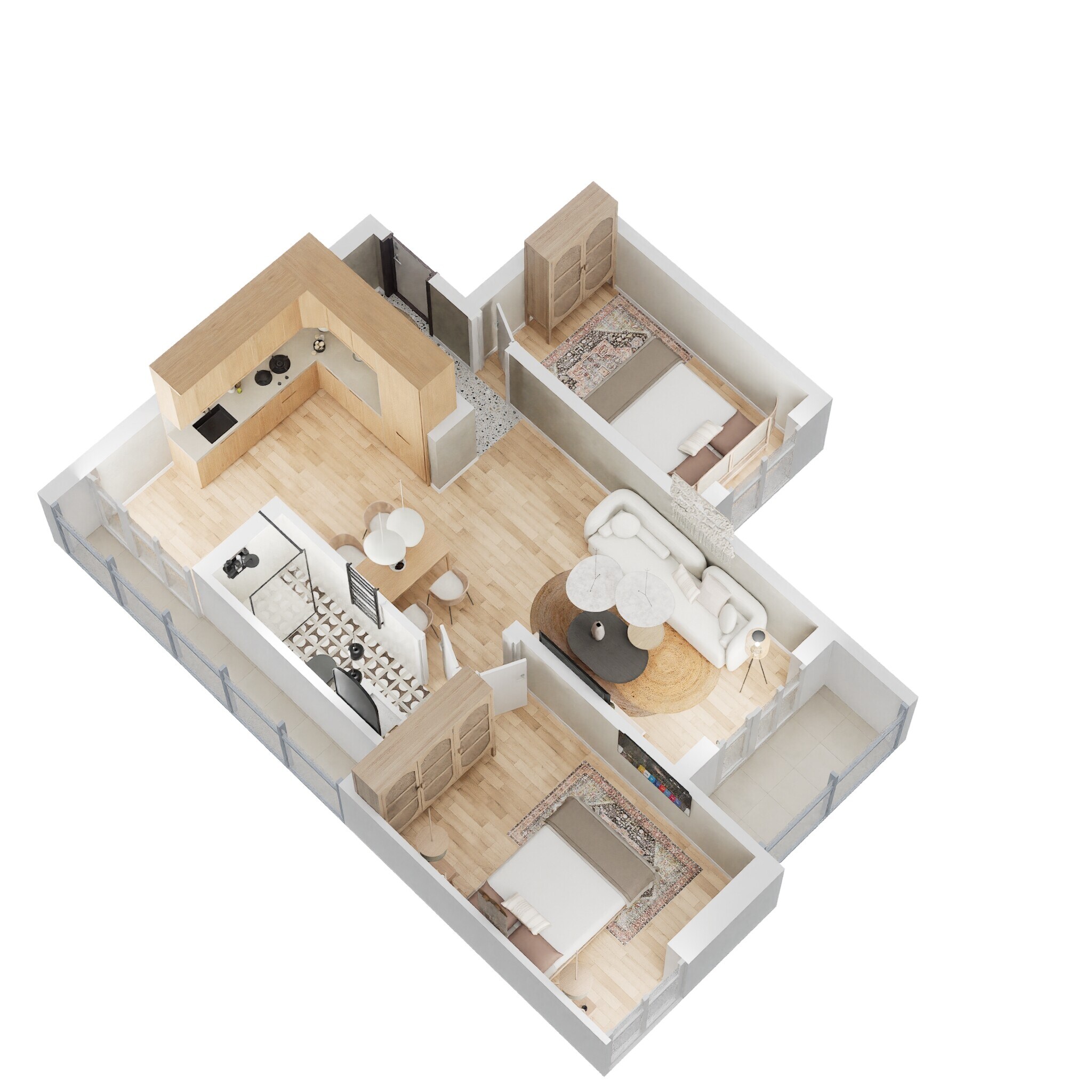 1 BHK 710 Sq. Ft. Apartment