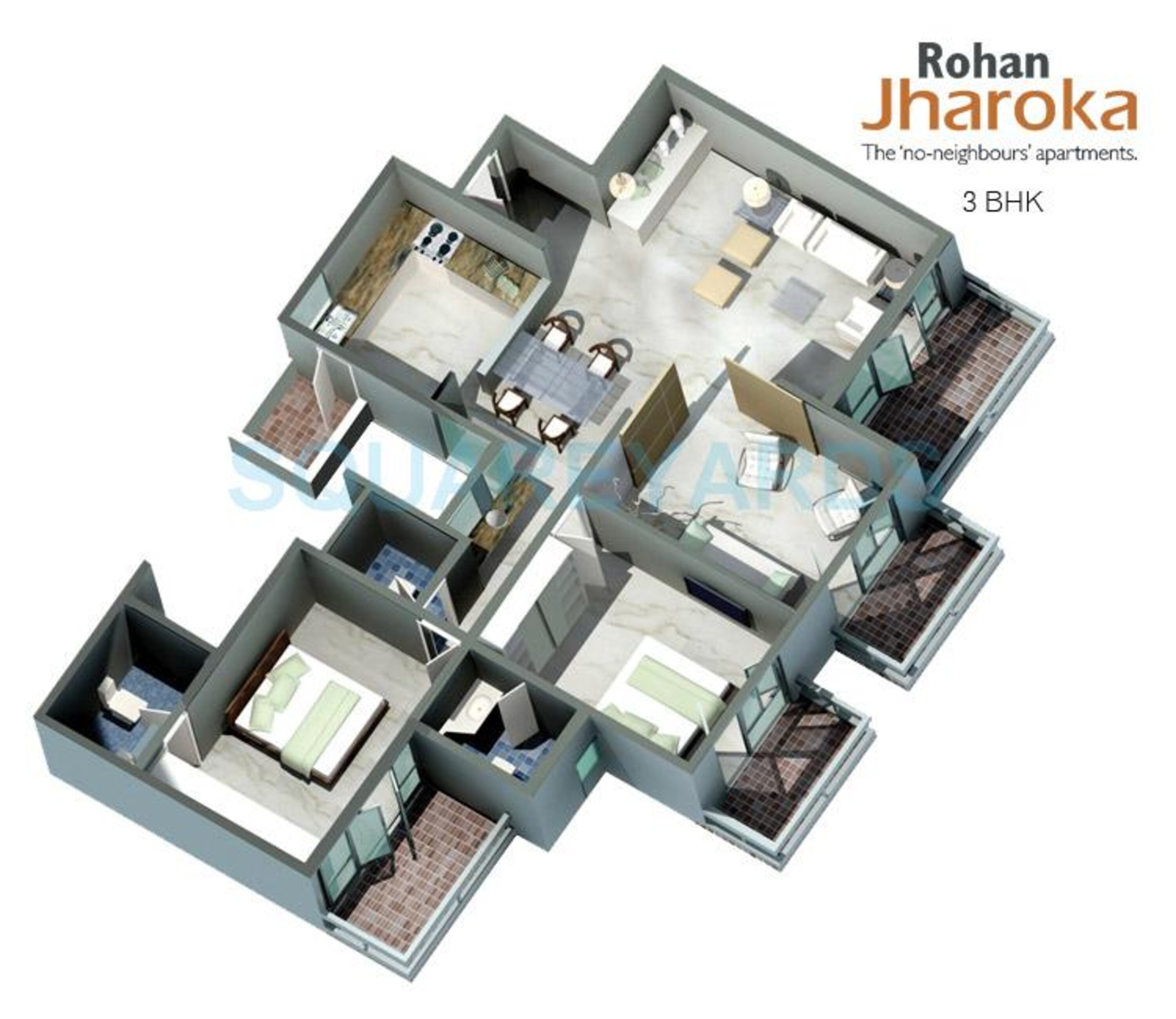 rohan jharoka apartment 3bhk 1640sqft1