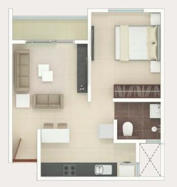  1 BHK Apartment at Rohan Upavan, Hennur – for Rent