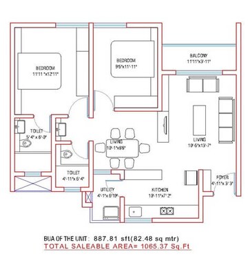  2 BHK Apartment at Rohan Upavan, Hennur – for Rent