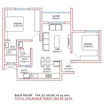 2 BHK Apartment at Rohan Upavan, Byrathi – for Rent