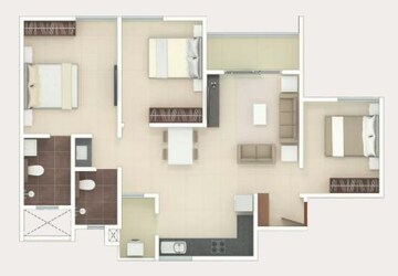  3 BHK Apartment at Rohan Upavan, Hennur – for Rent