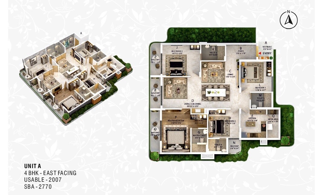 4 BHK 2770 Sq. Ft. Apartment