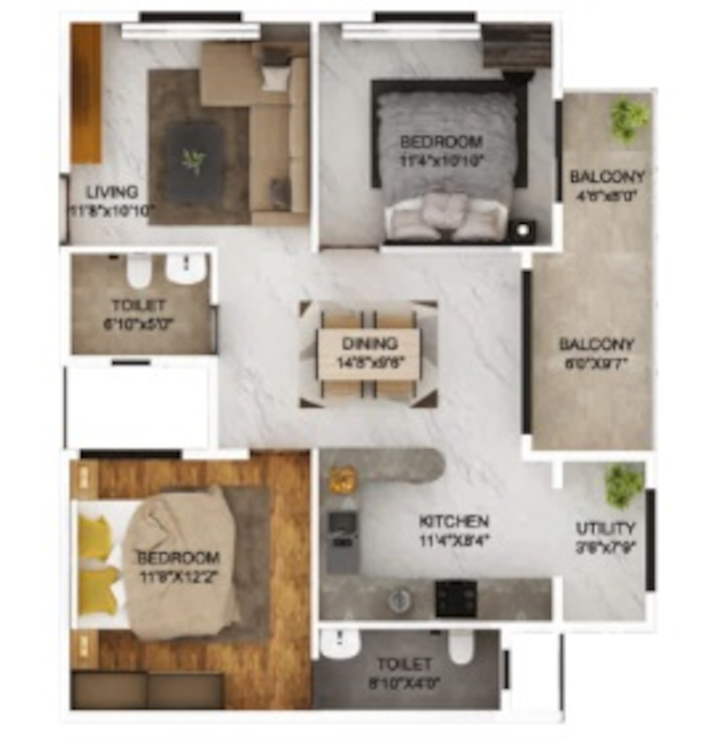 saibya square apartment 2 bhk 982sqft 20211511121510