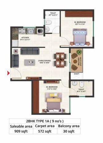 2 BHK Apartment For Resale in Salarpuria Sattva Aeropolis Devanahalli Bangalore  8017429