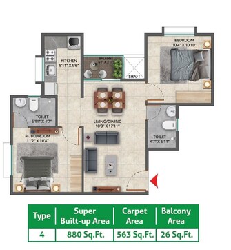 2 BHK Apartment For Resale in Salarpuria Sattva Bliss Budigere Cross Bangalore  7808357