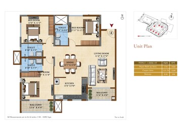  3 BHK Apartment at Salarpuria Sattva Divinity, Mysore Road – for Rent