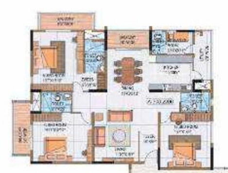 3 BHK 2475 Sq. Ft. Apartment