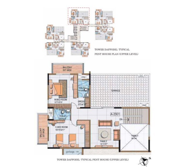 4 BHK 4465 Sq. Ft. Penthouse